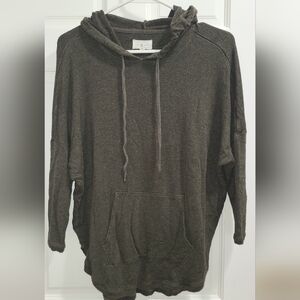 Lou & Grey Olive Green Hooded Sweatshirt